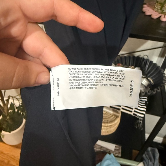 Theory Navy Mini see threw slip dress - Picture 5 of 8